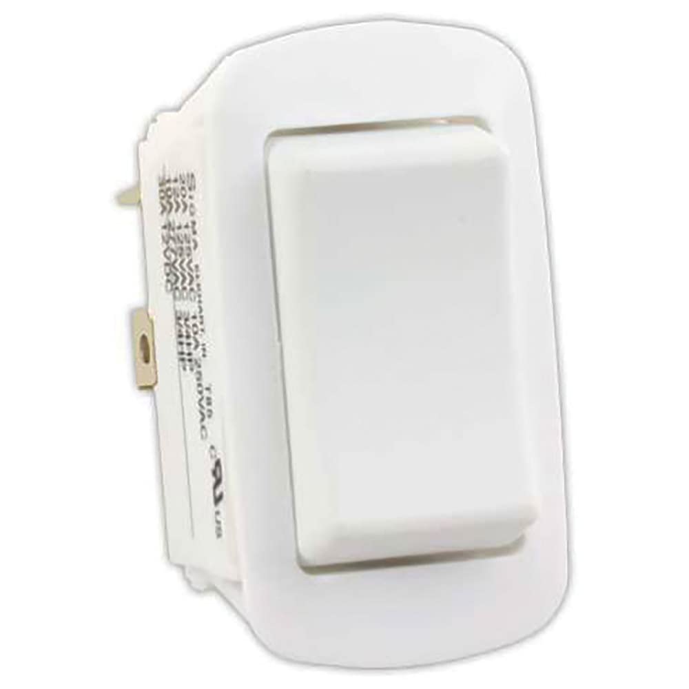 JR PRODUCTS 13995 JR Products 13995 White Water Resistant Momentary-On/Off/Momentary-On Reversing Switch