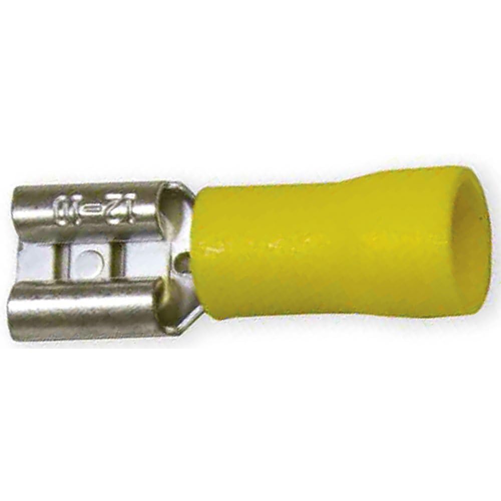 WIRTHCO 80827 WirthCo Battery Doctor Vinyl Female Quick Disconnect Terminal, Insulated Crimp Spade Connector, 300V Max, 167F Rated (80827)