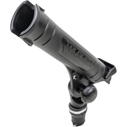 RAILBLAZA 08-4118-11 RAILBLAZA Kayak Rod Holder Tube with MiniPort Track Mount Base for Baitcasting, Spinning and Conventional Reels