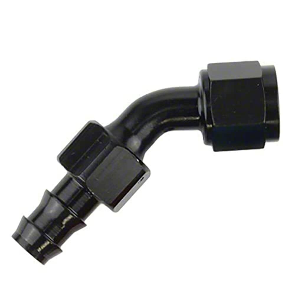 SPEEDFX 520445BK Speedfx 520445BK -4AN X 45 BLK PUSH-ON HOSE END
