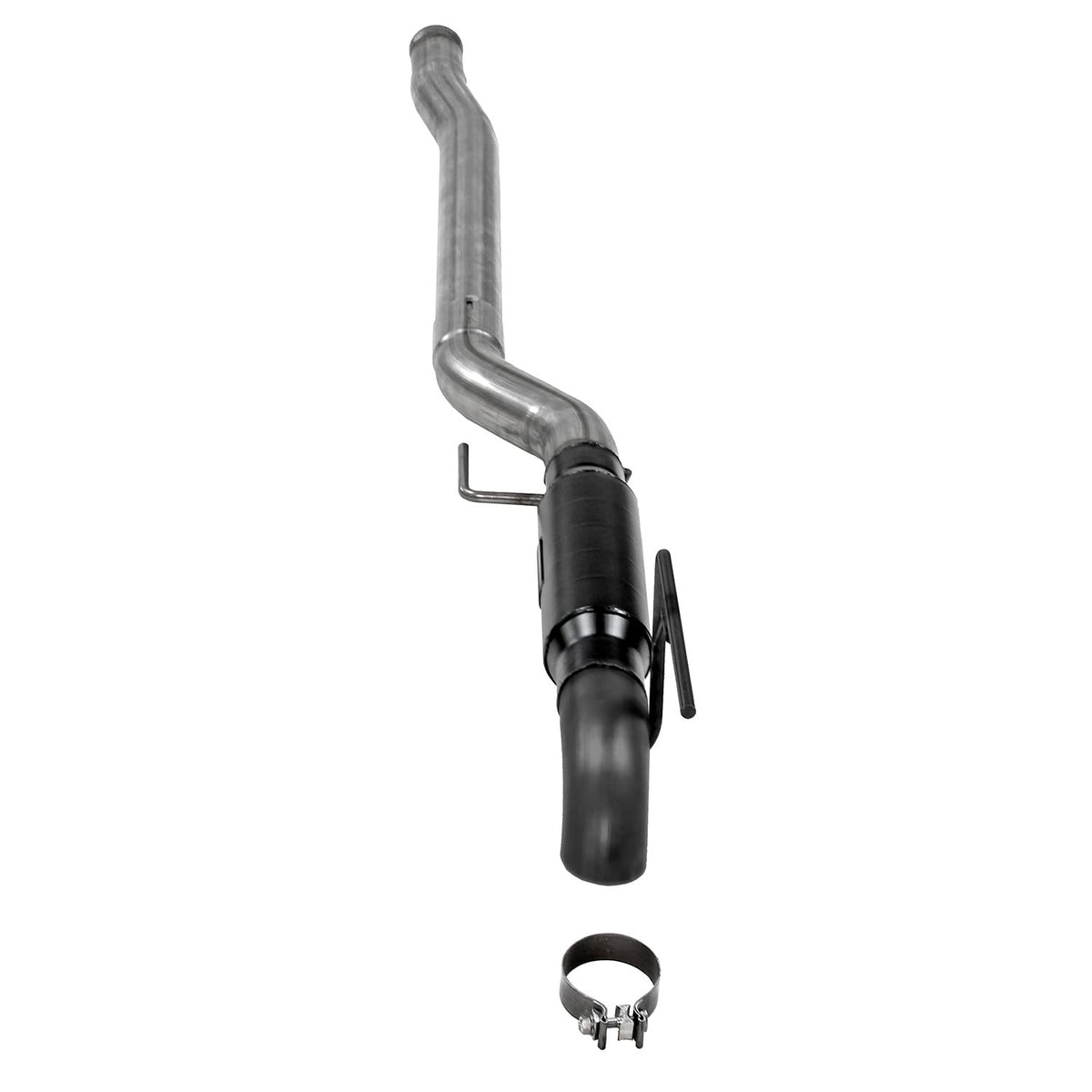 FLOWMASTER 817958 Flowmaster 817958 Outlaw Extreme High Clearance Cat-Back Exhaust Kit 3 Inch 409 Stainless Steel Black Single Dump Style Turndown Compatible with 2020-2024 Jeep Gladiator JT 3.6L V6