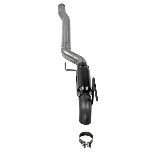 FLOWMASTER 817958 Flowmaster 817958 Outlaw Extreme High Clearance Cat-Back Exhaust Kit 3 Inch 409 Stainless Steel Black Single Dump Style Turndown Compatible with 2020-2024 Jeep Gladiator JT 3.6L V6