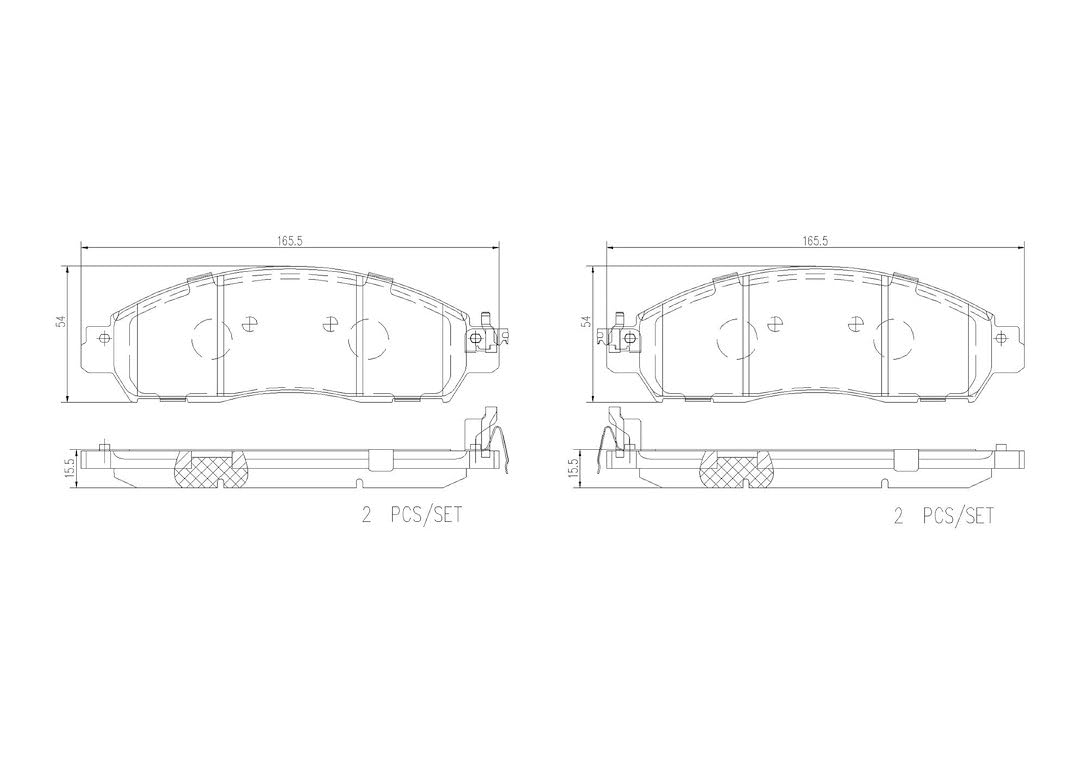 BREMBO P56120N Brembo P56120N Premium Ceramic Front Disc Brake Pad Set NISSAN OE# D10605TA0A