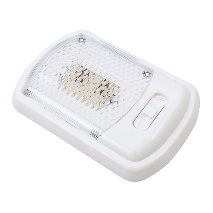 ARCON 20669N Arcon 20669N LED Ceiling Single Light – Euro-Style 12V Bright White SMD, Clear Lens, Easy On/Off Switch, Compact Interior Dome Fixture for RVs, Trailers, or Campers