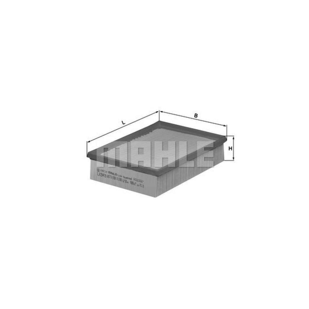MAHLE LX343 Mahle LX343 AIR FILTER WITHOUT FOAM TOP