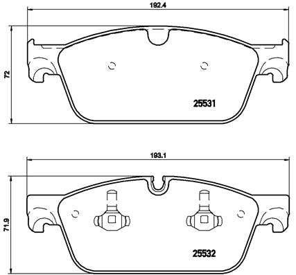 BREMBO P50102X Brembo P50102X BRAKE PAD