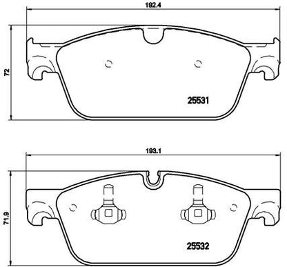 BREMBO P50102X Brembo P50102X BRAKE PAD