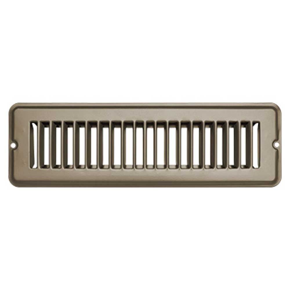 RV DESIGNER H870 RV Designer H870 - Metal Floor Vent Register, Undampered, 2" x 10", Tan