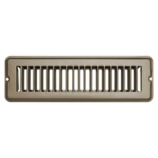 RV DESIGNER H870 RV Designer H870 - Metal Floor Vent Register, Undampered, 2" x 10", Tan