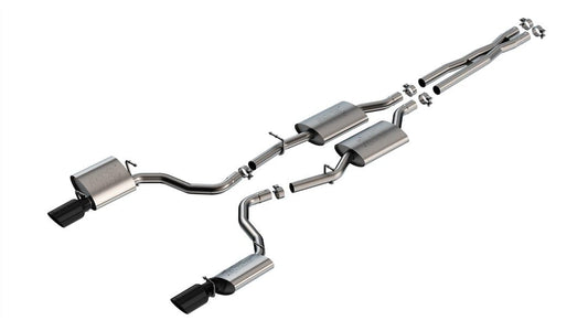 BORLA 140918BC Borla 19-23 Dodge Charger GT 3.6L V6 RWD ATAK Catback Exhaust - Black Chrome Tips