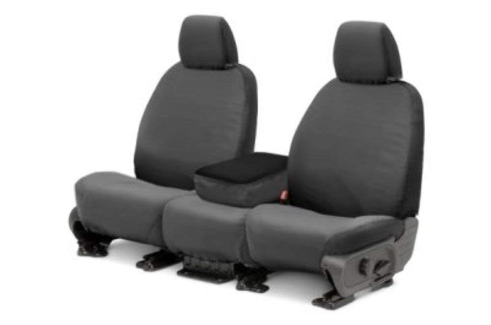 COVERCRAFT SS3418PCGY Covercraft - SS3418PCGY SeatSaver Front Row Custom Fit Seat Cover for Select Ford F-150 Models - Polycotton (Grey)