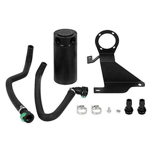 MISHIMOTO MMBCC-F35T-11SBE Mishimoto MMBCC-F35T-11SBE Baffled Oil Catch Can Kit, Compatible with Ford F-150 Ecoboost 3.5L, 2011-2014, Black