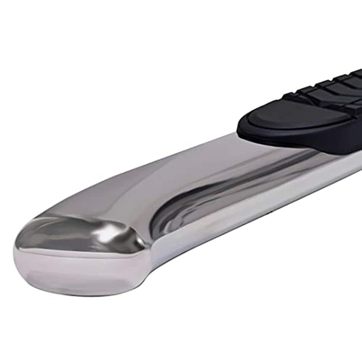 TRAILFX A7086S TrailFX Truck Side Step Bars Fits 2020–2021 Chevrolet Silverado 1500 5 Inch Oval Bent Side Bars with Step Pads PolishedStainless Steel Rocker Panel Mount Set of 2 TrailFX A7086S