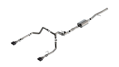 BORLA 140997CFBA Borla 2024 Chevy Silverado 1500 6.2L V8 ATAK Catback Exhaust w/ Simulator - CF Black Anodized