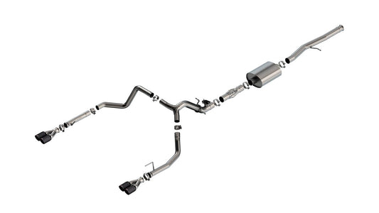 BORLA 140997CFBA Borla 2024 Chevy Silverado 1500 6.2L V8 ATAK Catback Exhaust w/ Simulator - CF Black Anodized