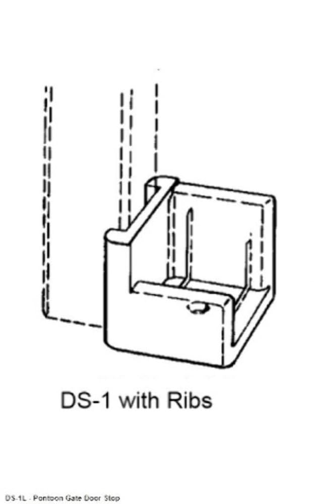 T-H MARINE DS-1L-DP T. H. Marine DS-1L-DP Pontoon Door Stop - Left Hinge