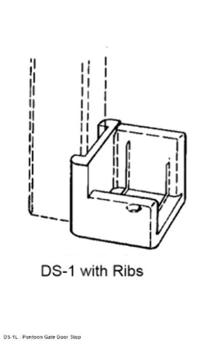 T-H MARINE DS-1L-DP T. H. Marine DS-1L-DP Pontoon Door Stop - Left Hinge