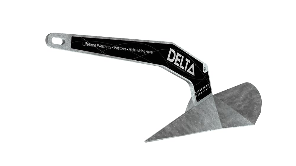 LEWMAR 0057416 Lewmar Galvanized Delta Anchor 16kg/35lbs for Boats 35'-52'