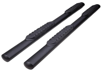 TRAILFX A1555T TrailFX Nerf Bars Fits Ford Bronco 4 Door 2021-2025 Steel 4 Inch Oval Straight Powder Coated Black with Step Pads Rocker Panel Mount Running Boards TrailFX A1555T