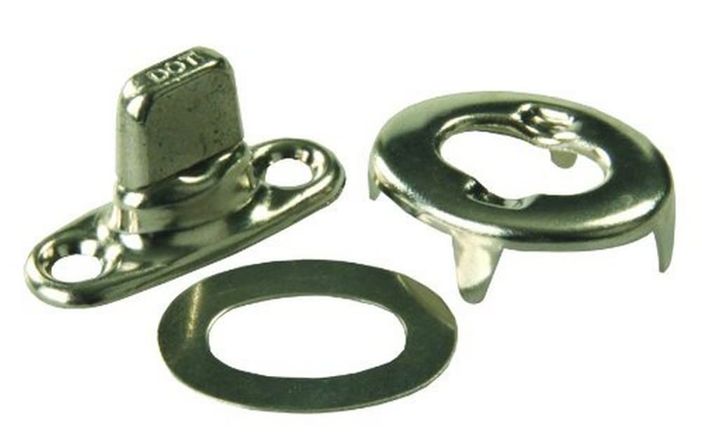 JR PRODUCTS 81595 JR Products 81595 Turn Button Assembly silver chrome, 3/4"