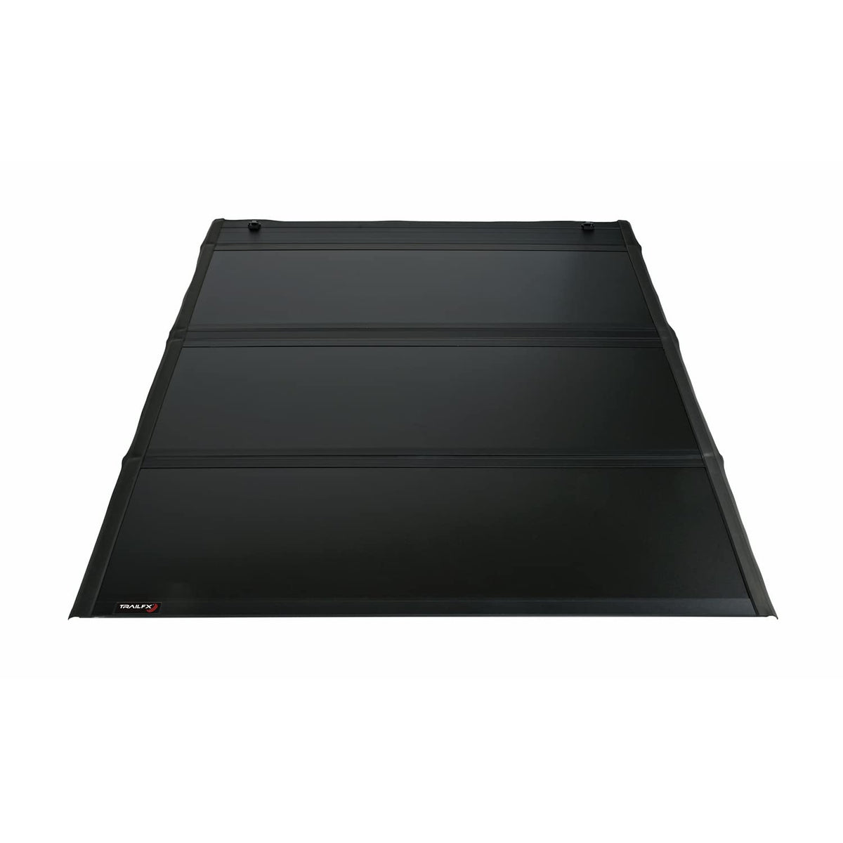 TRAILFX TFX5706 TrailFX Tonneau Cover Fits 2016–2023 Toyota Tacoma 5 Foot Bed Premium Flush Tri-Fold Hard Tonneau Cover Lockable Black Aluminum Carpeted Under Panels Trail FX TFX5706