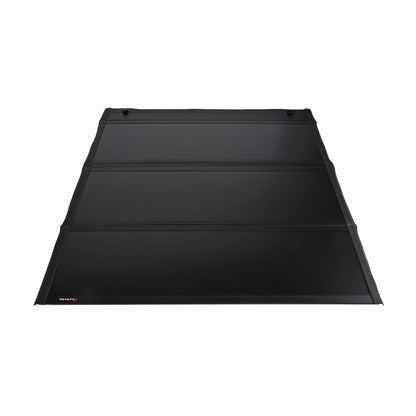 TRAILFX TFX5706 TrailFX Tonneau Cover Fits 2016–2023 Toyota Tacoma 5 Foot Bed Premium Flush Tri-Fold Hard Tonneau Cover Lockable Black Aluminum Carpeted Under Panels Trail FX TFX5706
