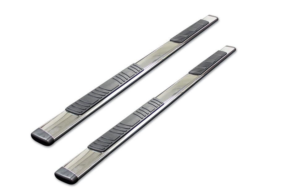 GO RHINO 685449987PS Go Rhino! 685449987PS Polished Stainless 87" Long x 5" Wide OE Xtreme Low Profile Side Steps for 2019 Ram 1500 4DR Crew Cab Pickup