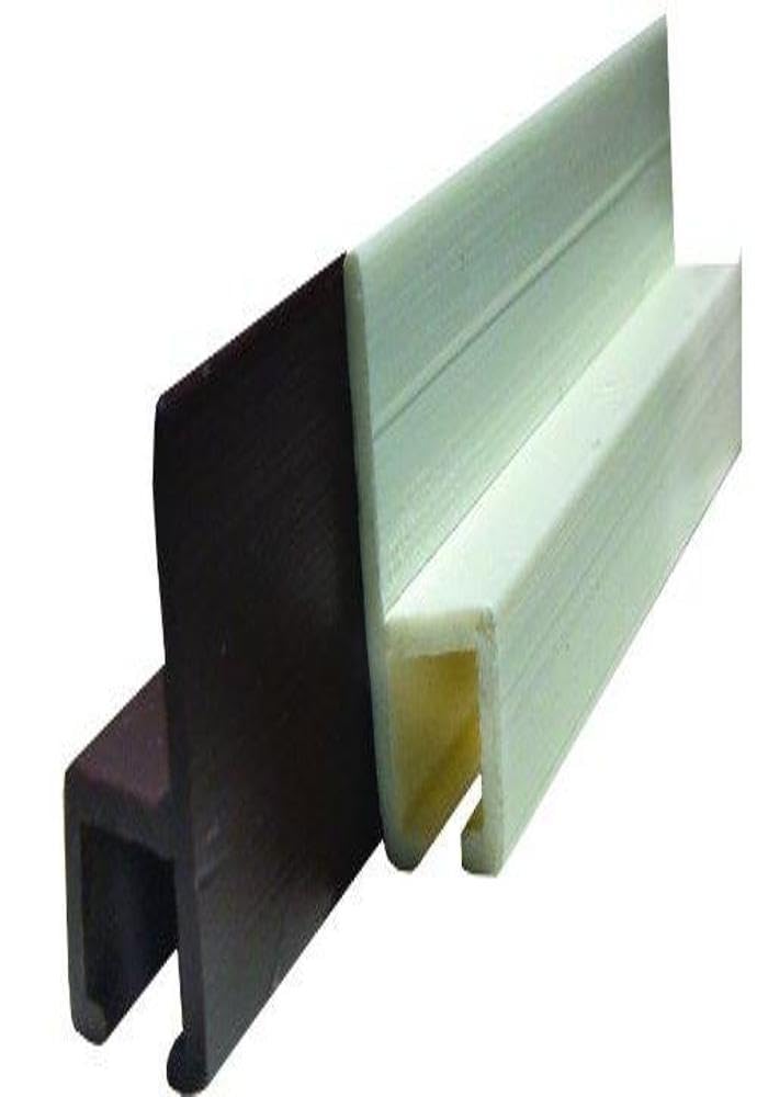 JR PRODUCTS 80321 JR Products 80321 Brown 48" Type-C Wall Mounted Internal Slide Track