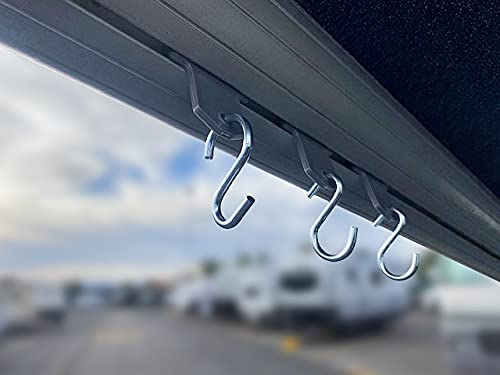 RV DESIGNER M130 RV Designer M130 - RV Awning Clips with S Hooks, Zinc Plated, 8 Pack