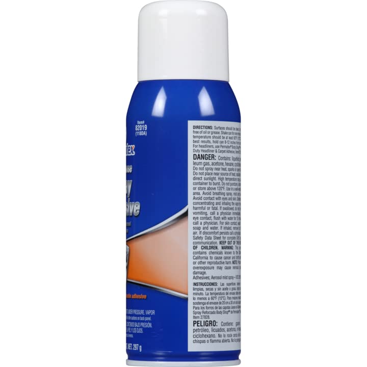 PERMATEX 82019 Permatex 82019 All Purpose Spray Adhesive, 10.5 oz. net Aerosol Can