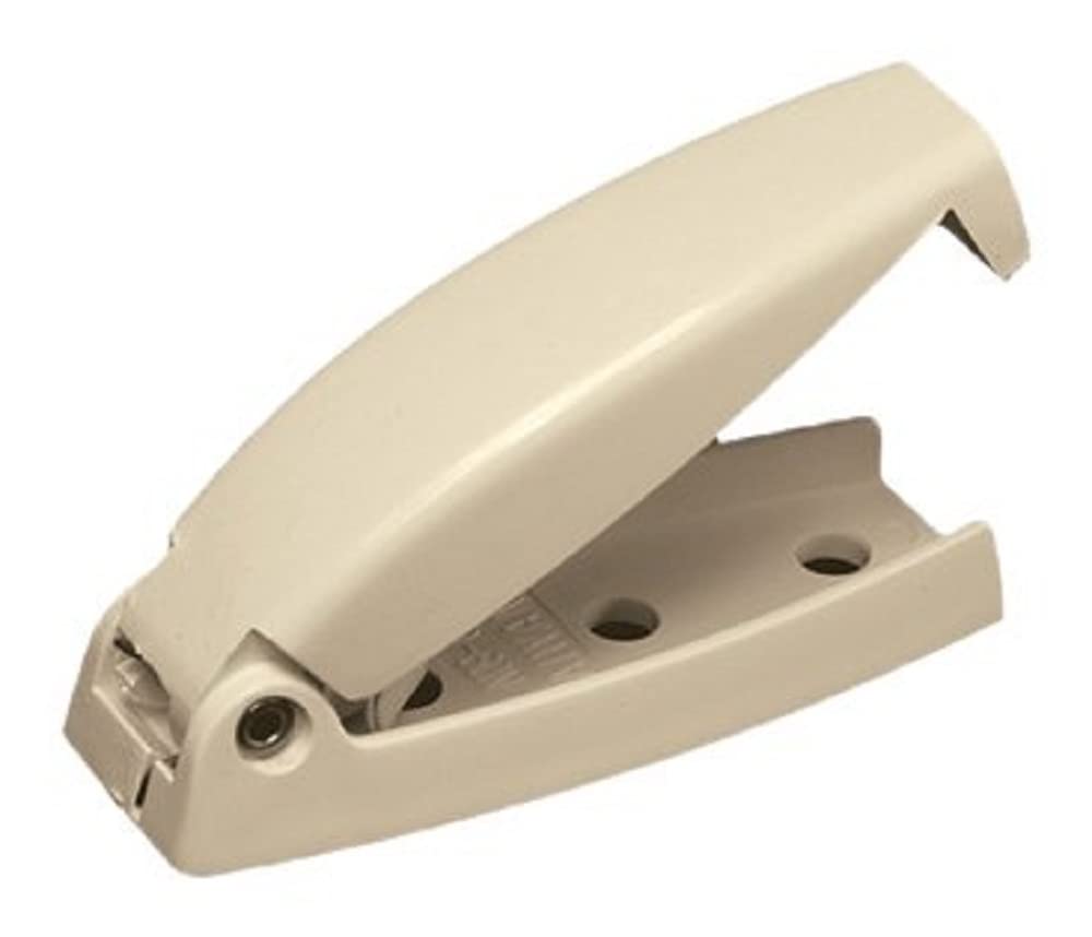 RV DESIGNER E209 RV Designer E209 - Rounded Baggage Door Catch, Colonial White, 2-Pack
