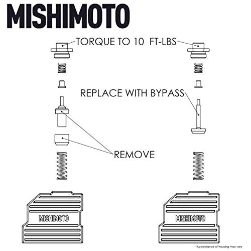 MISHIMOTO MMTC-JK-TBV Mishimoto MMTC-JK-TBV Thermal Bypass Valve Kit, Compatible With Jeep Wrangler JK 2012-2018, Black