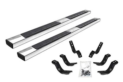GO RHINO 6862403580PS Go Rhino 6862403580PS 6" OE Xtreme II Side Steps with Mounting Brackets Kit for Chevrolet 15-24 Colorado, GMC 15-24 Canyon (Crew Cab Pickup)