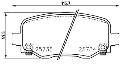 BREMBO P37020 Brembo/Black Pad Brake Pad Model Number: P37020