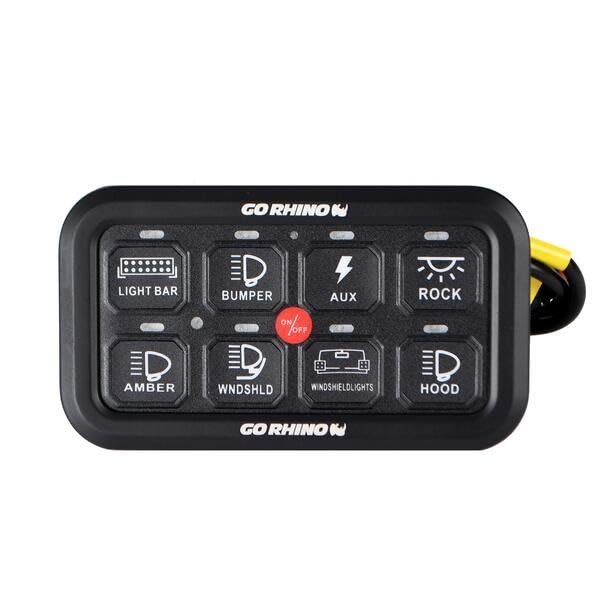 GO RHINO 758CHSCRGB Go Rhino - 758CHSCRGB - RGB 8 Channel Switch Controller