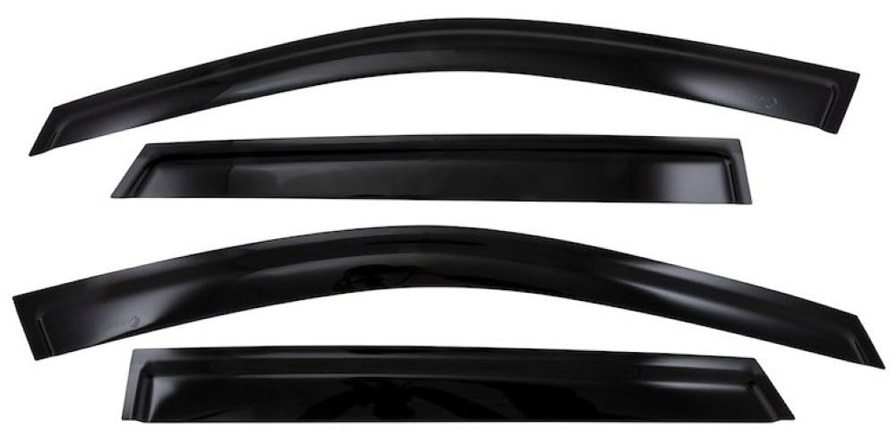 TRAILFX 4116H Rainguard Set of 4 Fits Chevrolet Trax 2024-2026 Low Profile Tape-On Smoke Acrylic Window Vents UV and Scratch Resistant