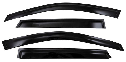 TRAILFX 4116H Rainguard Set of 4 Fits Chevrolet Trax 2024-2026 Low Profile Tape-On Smoke Acrylic Window Vents UV and Scratch Resistant
