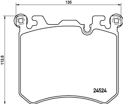 BREMBO P06077 Brembo P06077 Low-Met Front Disc Brake Pad Set BMW/ROLLS-ROYCE OE# 34116799964