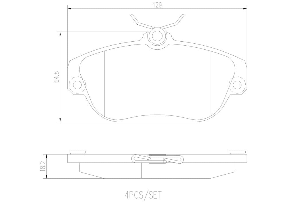 BREMBO P86007N Brembo P86007N Premium Ceramic Front Disc Brake Pad Set VOLVO OE# 31302996