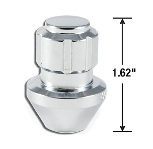 GORILLA 96641DX Gorilla Automotive 96641DX Chrome Factory Style Wheel Lock Set (14mm x 1.50 Thread Size, 4-Pack)