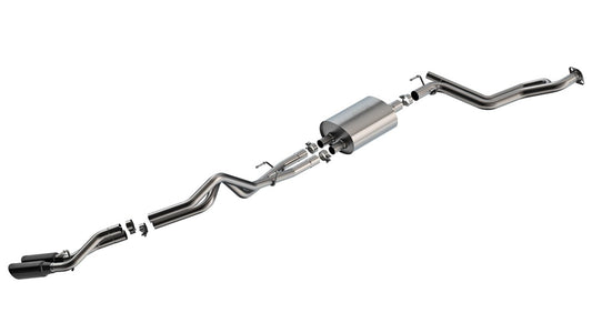 BORLA 141006BC Borla 2024+ Tacoma (Coil Springs Only) S Type Catback System - Black Chrome Tip