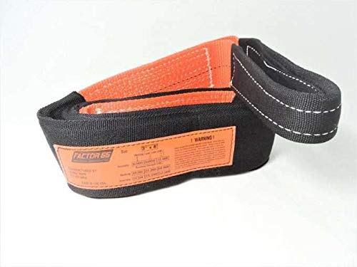 FACTOR 55 00077 Factor 55 Tree Saver Low Stretch Polyester Strap, 3" Width x 8' Length