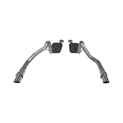 FLOWMASTER 17312 Flowmaster 17312 American Thunder Cat-Back Exhaust Kit 2.5 Inch Aluminized Steel with 3 Inch Polished Stainless Tips Compatible with 1999-2004 Ford Mustang GT, MACH 1 and Bullitt with 4.6L SOHC engine