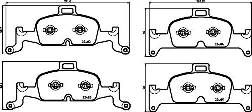 BREMBO P85164X Brembo P85164X BRAKE PAD
