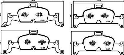 BREMBO P85164X Brembo P85164X BRAKE PAD