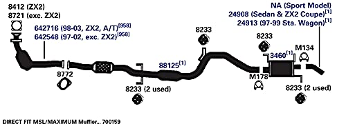 AP EXHAUST 24908 AP Exhaust Products 24908 Exhaust Pipe