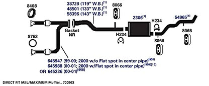 AP EXHAUST 38728 AP Exhaust Products 38728 Exhaust Pipe
