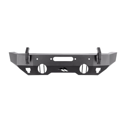 RUGGED RIDGE 11540.32 Rugged Ridge HD Bumper, Front for Jeep Wrangler/Gladiator | Stubby, Steel, Black | 11540.32 | Fits 2018-2025 Jeep Wrangler JL; 2020-2025 Jeep Gladiator JT