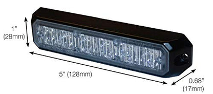 HELLA H22890001 HELLA H22890001 MS6 Mini LED Lighthead, 12/24 VDC, 5 Flashing Patterns, Amber
