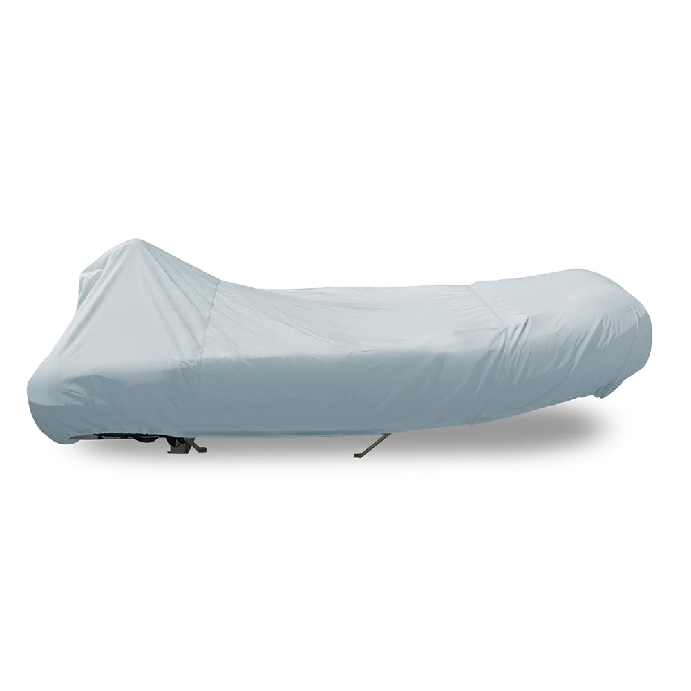 CARVER 7INF10BF-10 Carver Poly-Flex II Styled-to-Fit Boat Cover f/10.5' Blunt Nose Inflatable Boats - Grey